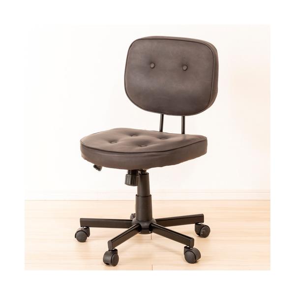 在庫限りヤマダオリジナル ［幅46］ワークチェア 合成皮革