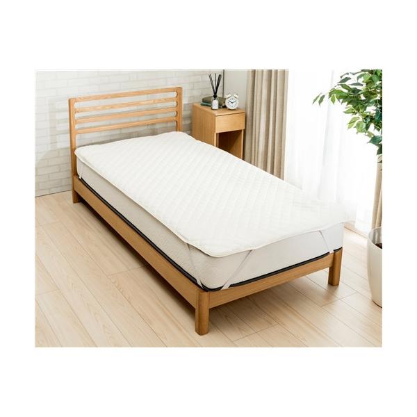 【在庫限り】[セミダブル]　ヤマダオリジナル　ポリエステルベッドパッド　アイボリー 449