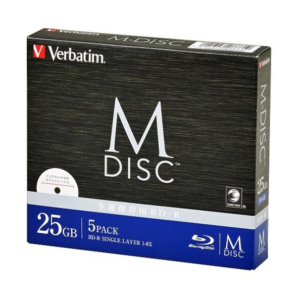 Verbatim DBR25RMDP5V2 BD-R データ用M-DISC 25GB