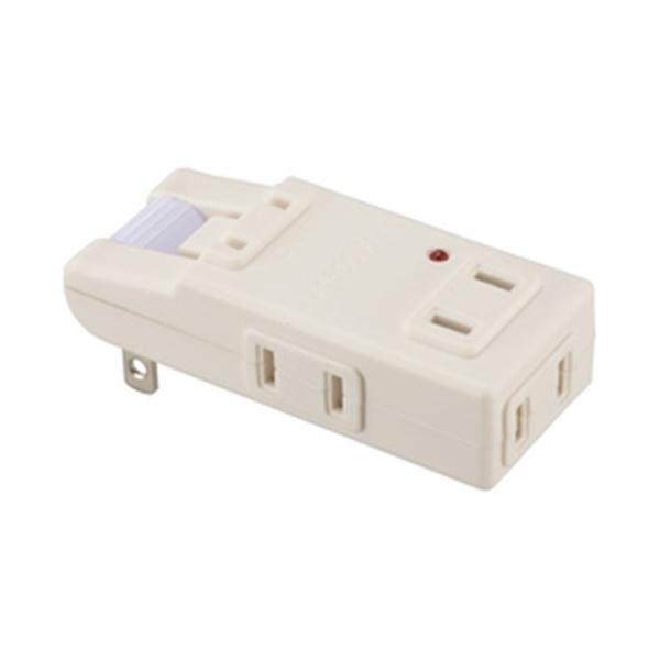 他サイト： オーム電機 HS-AKS4PBT-W 雷に強いマイクロタップ 4個口 白の商品画像