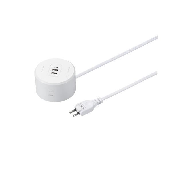 ヤザワコーポレーション　H47015PD20WH　丸型タップ　4個口　PD20W　1.5m　ホワイト 72