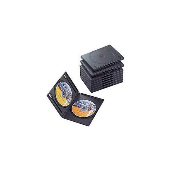ケース　エレコム　CD　DVD　CCD-DVD06BK　DVDトールケース(2枚収納×10枚セット・ブラック) 131