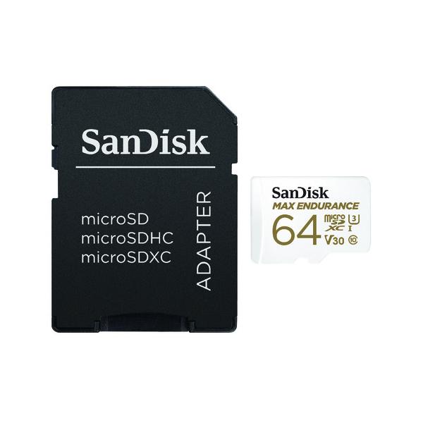 TfBXN@SanDisk@MAX EnduranceϋvJ[h 64GB@hƃJȂǂ!  SDSQQVR-064G-JN3ID
