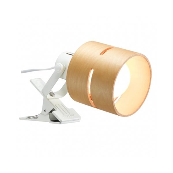 ヤザワ　CLX60X01NA　ウッドセード　クリップライト　ナチュラル 49