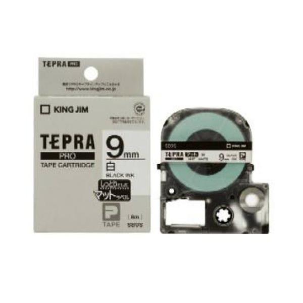 他サイト： キングジム SB9S テプラPROテ-プ マット白／黒文字の商品画像