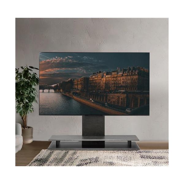 yselect YTS4077DNB1 電動昇降テレビスタンド マット調セラミック柄