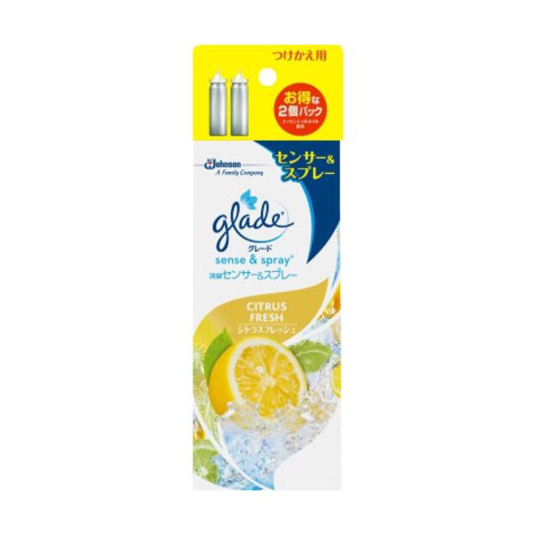 ジョンソン　グレード消臭センサー＆スプレー　シトラスフレッシュ付替　2個パック 861