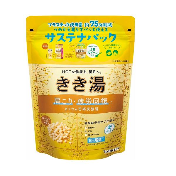 バスクリン　きき湯　カリウム芒硝炭酸湯　サステナパック　入浴剤　360g 861