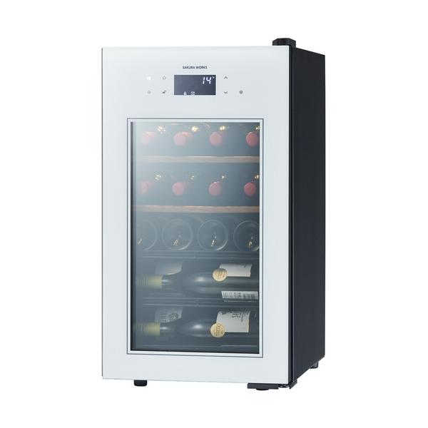 さくら製作所　SA22(ワインセラー)　ワインセラー22本収納　低温冷蔵機能付　ZERO　Advance　ホワイト 30
