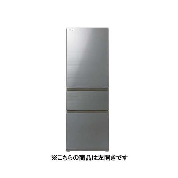 東芝 冷蔵庫 356L 3ドア 左開き 幅 60cm 3段冷凍室 節電モード ヤマダ