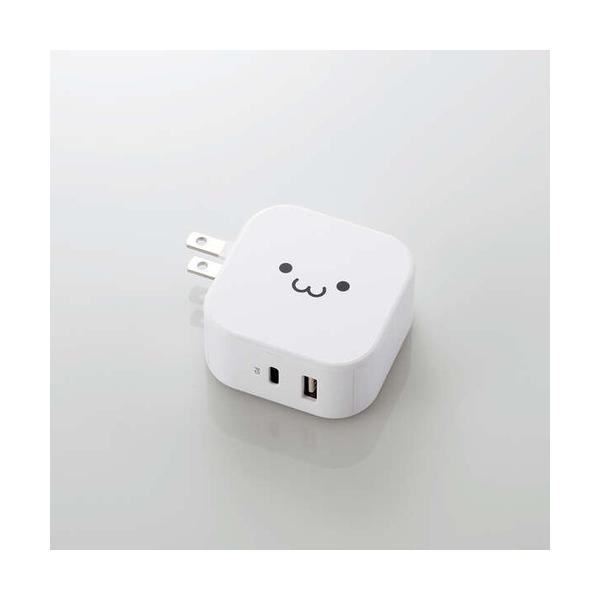 他サイト： エレコム MPA-ACCP20WF USB Type-C 充電器 PD対応 合計出力32W タイプC ×1 タイプA ×1   Type C USB-C ACアダプター コンセント ホワイトフェイスの商品画像