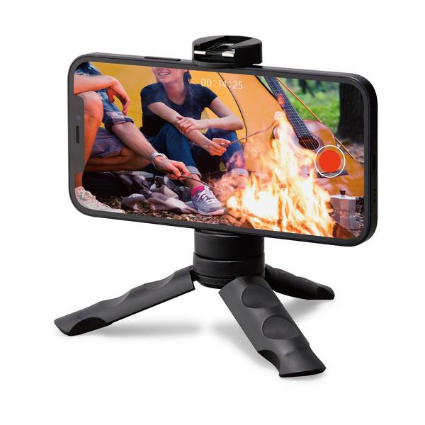 他サイト： エレコム P-STSRSSBK スマートフォン用三脚 自撮り棒 2way コンパクト アクセサリーシュー付 ブラックの商品画像