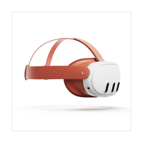 Meta Quest 3接顔部 &amp; ヘッドストラップ (ブラッドオレンジ)｜Questを自分色に｜高い快適性を確保