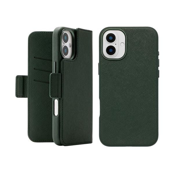 ユニケース 2Way Mag Flip Case for iPhone 16 Plus (green) UNI-CSDIP24L-2MFGN