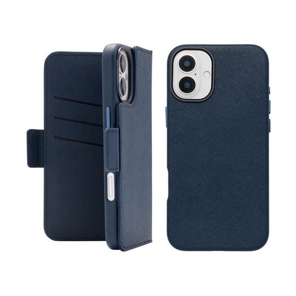 ユニケース 2Way Mag Flip Case for iPhone 16 Plus (navy) UNI-CSDIP24L-2MFNV