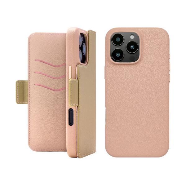 ユニケース 2Way Mag Flip Case for iPhone 16 Pro Max beige) UNI-CSDIP24LP-2MFBE