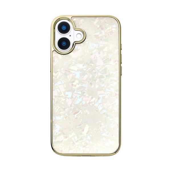 ユニケース Glass Shell Case for iPhone 16 Plus (gold) UNI-CSIP24L-0GSGD