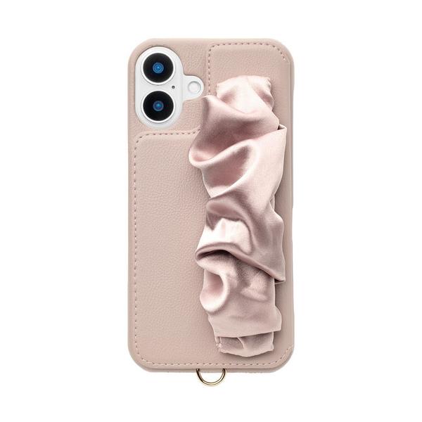 ユニケース Classy Scrunchie Case for iPhone 16 Plus (pink) UNI-CSIP24L-2CSPK