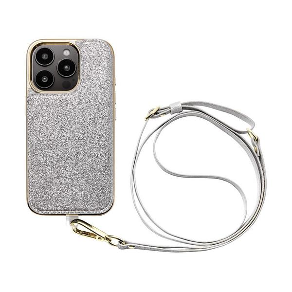 ユニケース Cross Body Case Duo for iPhone 16 Pro (shine silver) UNI-CSIP24MP-2CBSS