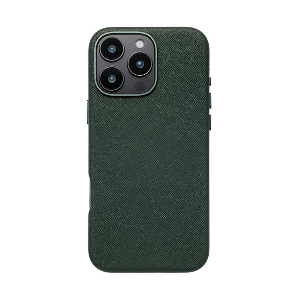ユニケース Mag Plain Case for iPhone 16 Pro (green) UNI-CSIP24MP-2MPGN