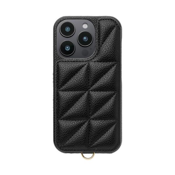 ユニケース Triangle Puffy Case for iPhone 16 Pro (black) UNI-CSIP24MP-2TPBK