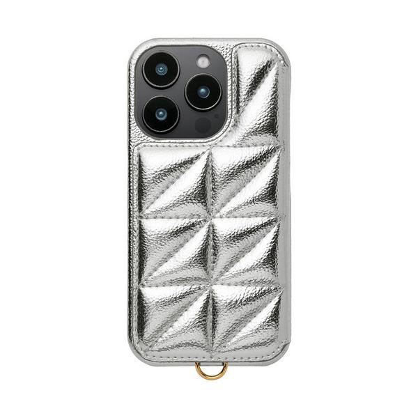 ユニケース Triangle Puffy Case for iPhone 16 Pro (silver) UNI-CSIP24MP-2TPSV