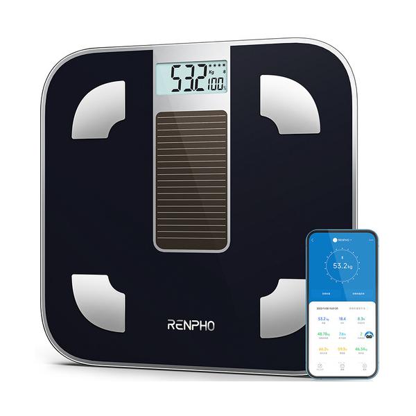 RENPHO　R-A012　RENPHO　ソーラー式体重計　ブラック 46