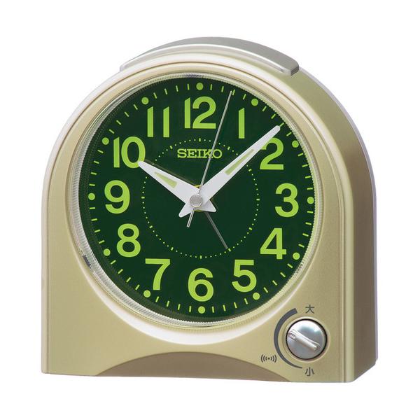 セイコータイムクリエーション　KR520G　目覚まし時計　プラスチック枠(薄金色パール塗装) 820