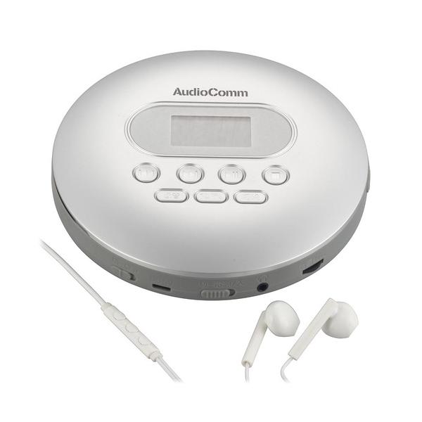 オーム電機　CDP-3875Z　ポータブルCDプレーヤー　USB給電　ACアダプター付属　シルバー 22