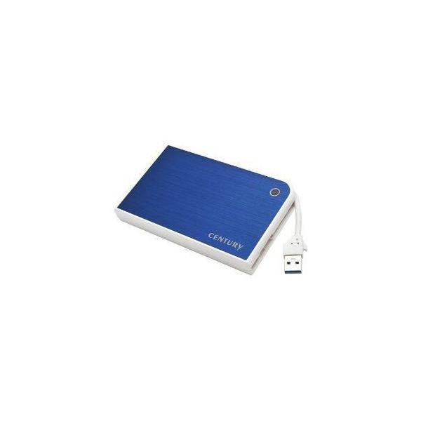 センチュリー CMB25U3BL6G MOBILE BOX USB3.0接続 SATA6G 2.5 HDD／SSDケース ブルー＆ホワイト