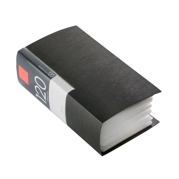 ケース　バッファロー　CD　DVD　YDCDF12002BK　ヤマダ電機オリジナルモデル　CD／DVDファイル　ブックタイプ　120枚収納　ブラック 131