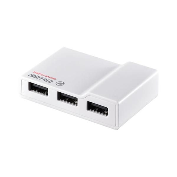 他サイト： バッファロー BSH4AE12WH USB2.0節電機能付きセルフパワー 4ポートハブ ホワイトの商品画像