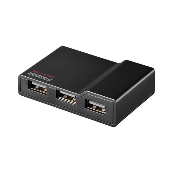 バッファロー　BSH4A11BK　USB2.0TV／PC対応セルフパワー　4ポートハブ　ブラック 131
