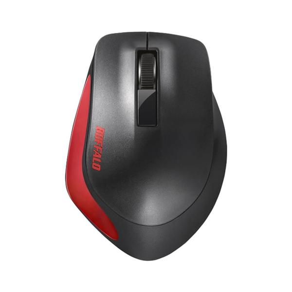 他サイト： マウス バッファロー 無線 ワイヤレス BSMBW300MRD Premium Fitマウス無線／BlueLED光学式／静音／3ボタン／Mサイズ レッドの商品画像