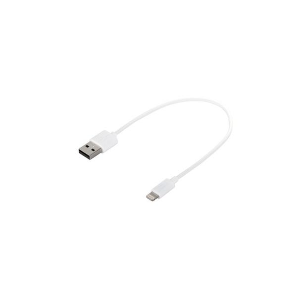 他サイト： バッファロー BSIPC11UL02TWH iPone／iPad対応 USB2.0ケーブルA to Lightning MFi認証 0.2m ホワイトの商品画像