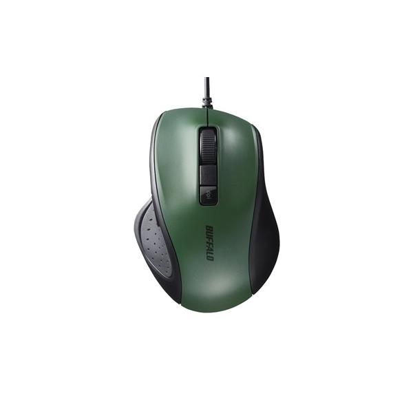 �o�b�t�@���[ BSMBU300GR �L��BlueLED���w���}�E�X �É��^5�{�^���^DPI�؂�ւ��{�^�� �O���[��