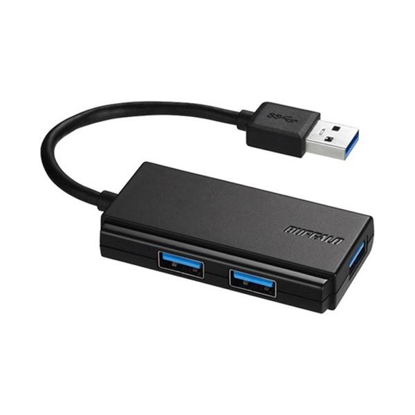 バッファロー BSH3U100U3BK USB3.0 バスパワーハブ 3ポートタイプ ブラック