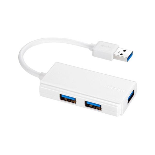 バッファロー BSH3U100U3WH USB3.0 バスパワーハブ 3ポートタイプ ホワイト