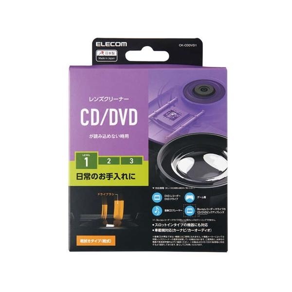 エレコム　CK-CDDVD1　CD／DVD用レンズクリーナー　乾式 131