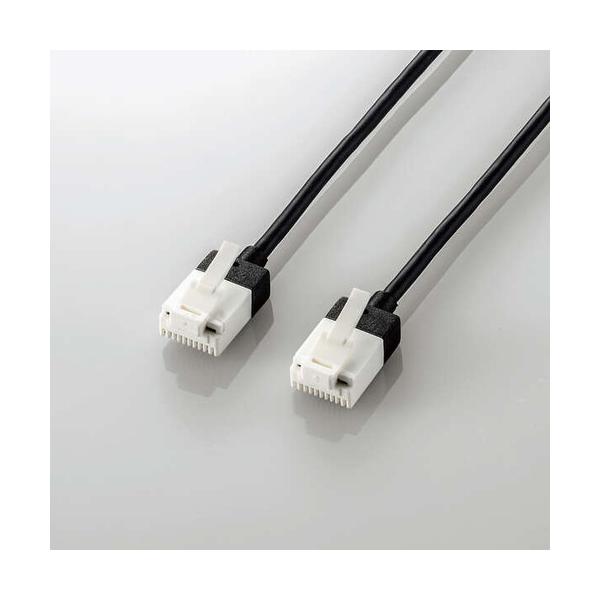 �G���R�� LD-GPASST/BK20 LAN�P�[�u�� 2.0m CAT6A���� 10GBASE-T�Ή� ���g���ш�500MHz �X�[�p�[�X�������a3.0mm �ܐ܂�h�~ �u���b�N