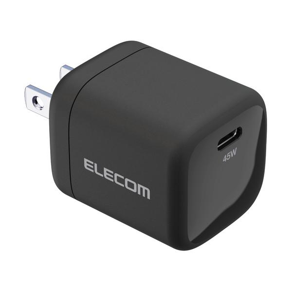 エレコム ACDC-PD2245BK ACアダプター USB TypeC 充電器 45W ブラック