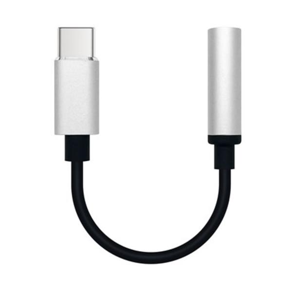 MeteorA　ADTC001SL　USB　Type-C　to　φ3.5ステレオミニプラグ変換ケーブル　シルバー 24