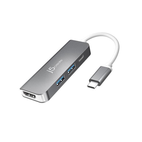 j5　create　JCD371　JCD371　USB-C　to　HDMI　&amp;　USB　3.0　2　port　with　Power　Delivery　スペースグレー 126