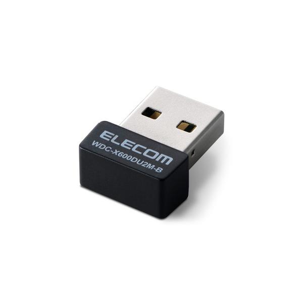 エレコム　WDC-X600DU2M-B　Wi-Fi　6対応　USB2.0　小型無線LANアダプター　超小型　Windows　11／10対応 126