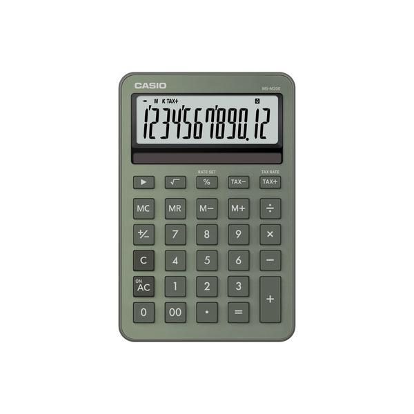 カシオ計算機 MS-M200-GN-N デザイン電卓 ミニジャスト型