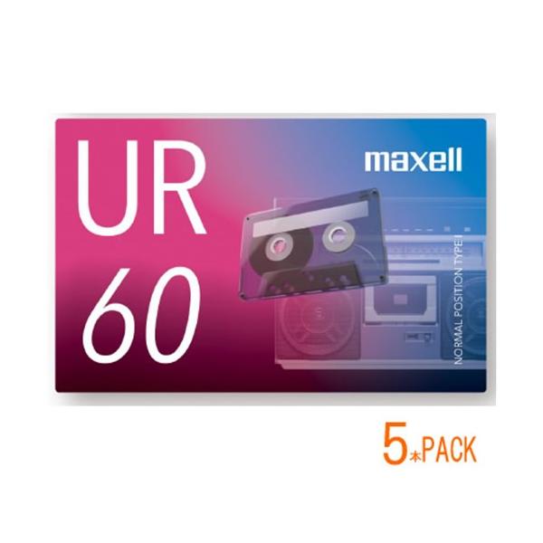 マクセル 録音用カセットテープ 60分 5巻 URシリーズ UR-60N 5P