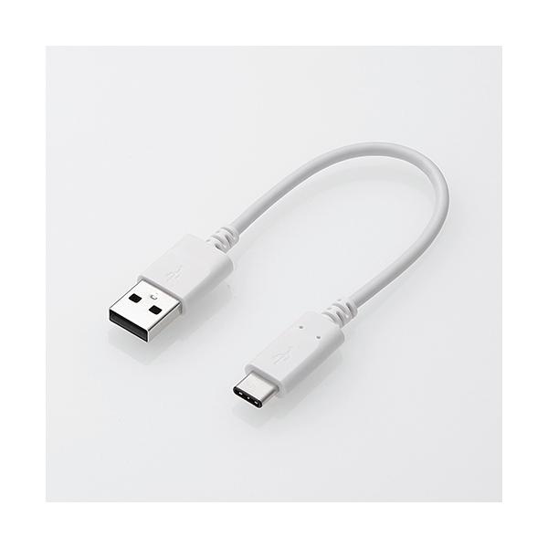 他サイト： エレコム MPA-AC01NWH USB2.0ケーブル(認証品、A-C) 0.15mの商品画像