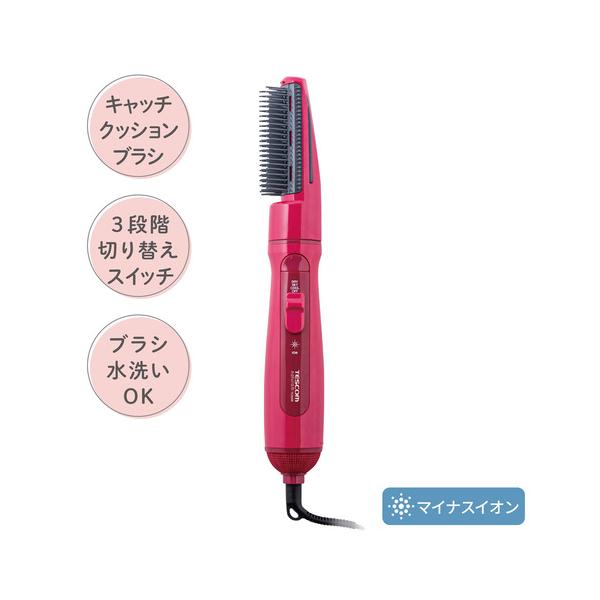 テスコム TC200B-P  ヘアドライヤー カールドライヤー ピンク マイナスイオン キャッチクッションブラシ