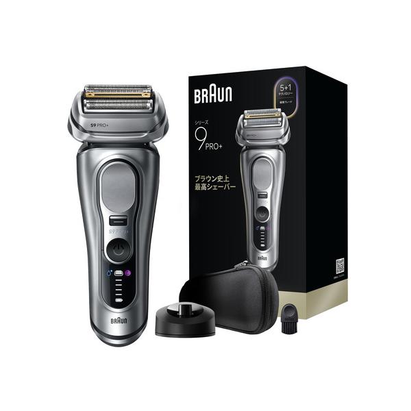 ブラウン　9617S　電気シェーバー　シリーズ9　PRO+　5+1　カットシステム　防水設計　海外対応　4枚刃　マットシルバー 45