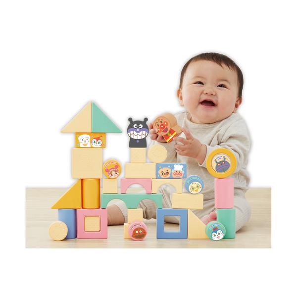 アガツマ　アンパンマン　自然の恵　お米からうまれたつみきDX 885